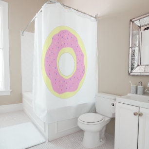 donut painting art shower curtain