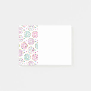 Donut Pattern Cute Colorful Post-it Notes