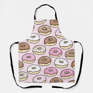 Donut seamless pattern apron