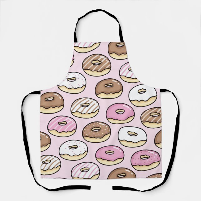 Donut seamless pattern apron (Front)