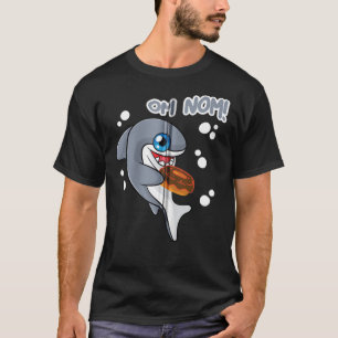 Donut Shark Kawaii Sharks Om Nom Cake and Candy Lo T-Shirt