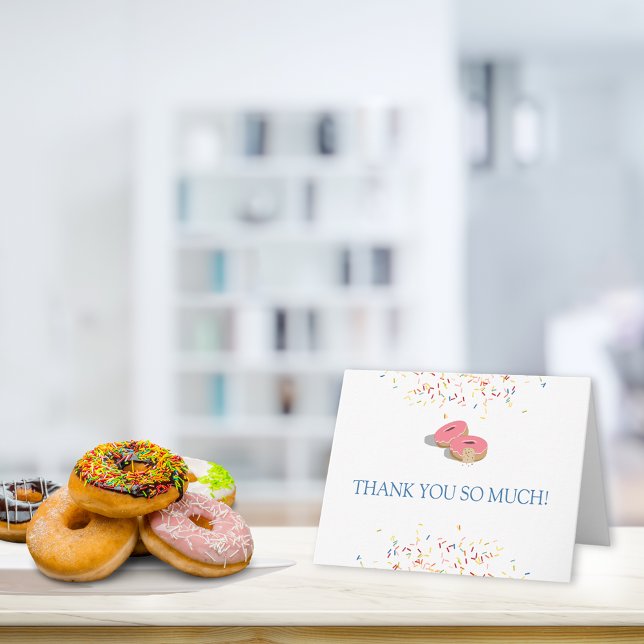 Donut Sprinkles Baby Shower Thank You Card (Creator Uploaded)