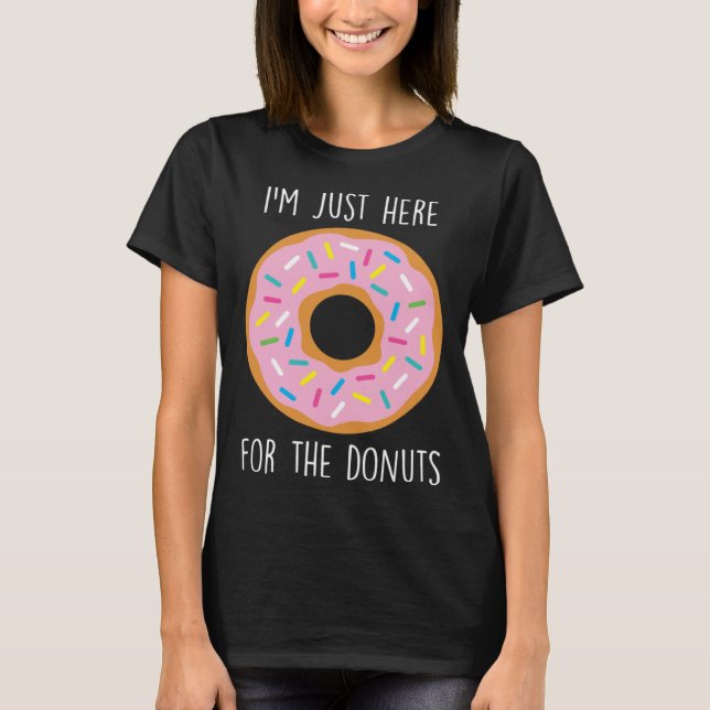 Donut Sprinkles Doughnut Fried Dough Sweet Snack D T-Shirt (Front)