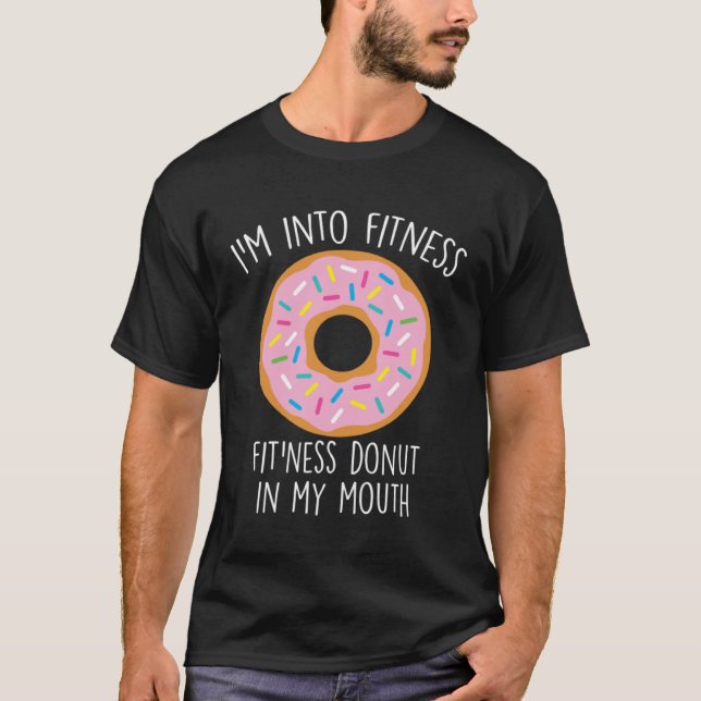 Donut Sprinkles Doughnut Fried Dough Sweet Snack D T-Shirt (Front)