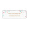 DONUT SPRINKLES RETURN ADDRESS LABEL