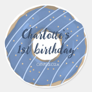 Donut Sweet Birthday  Classic Round Sticker