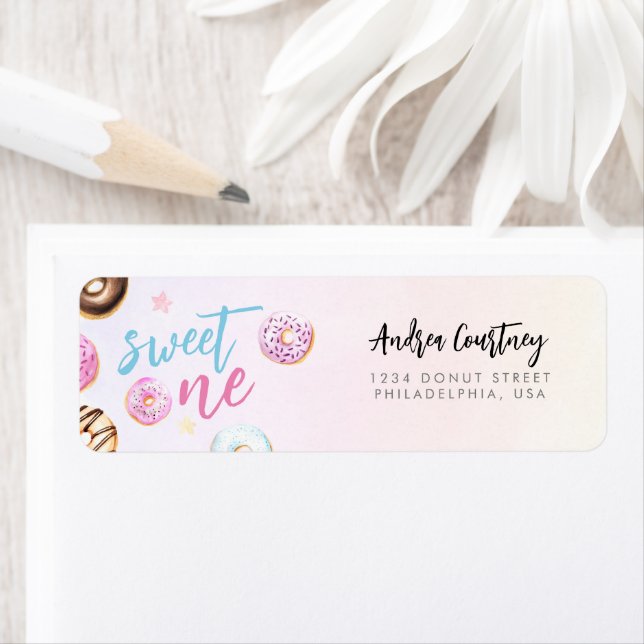 Donut Sweet One Pink and Blue Girl First Birthday (Insitu)