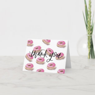 Donut thank you card