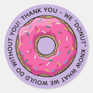 DONUT Thank You Teachers Classic Round Sticker