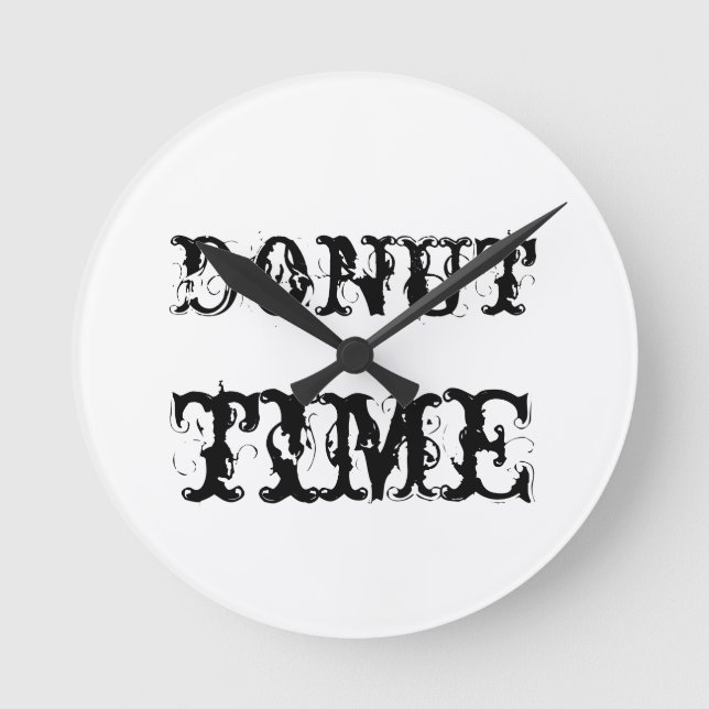 donut-time round clock (Front)