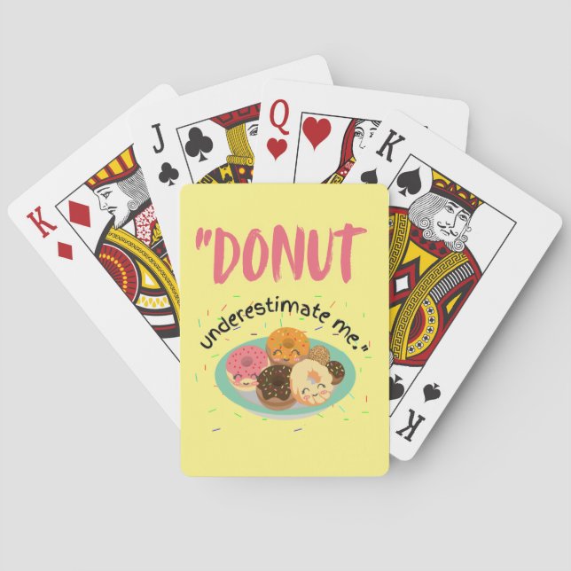 DONUT UNDER ESTIMATE PLAYING CARDS (Back)