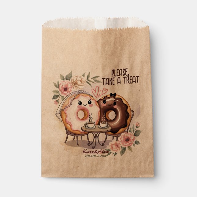 Donut Wedding Favour Bags (Front)