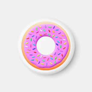 Donut With Sprinkles Drawing Magnet