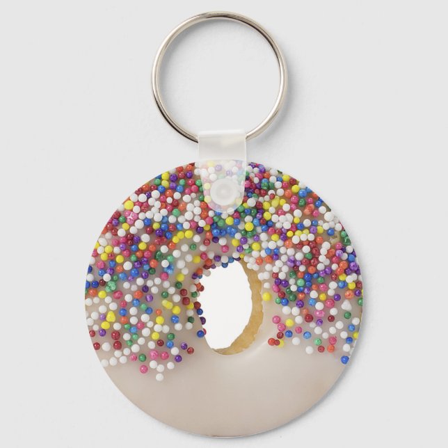 donut with sprinkles key ring (Front)