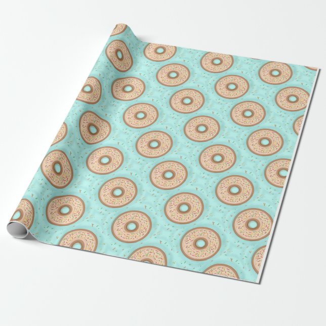 donut wrapping paper (Unrolled)