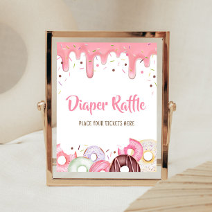 Donuts and Diapers Sprinkle Diaper Raffle Poster