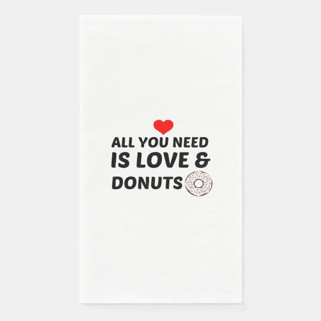 DONUTS AND LOVE NAPKIN (Front)