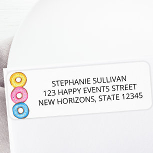 Donuts Baby Sprinkle Return Address