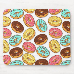 Donuts colorful donut food sprinkles chocolate foo mouse mat