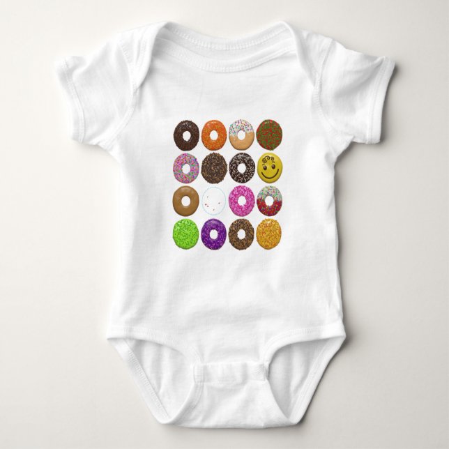 Donuts for all baby bodysuit (Front)