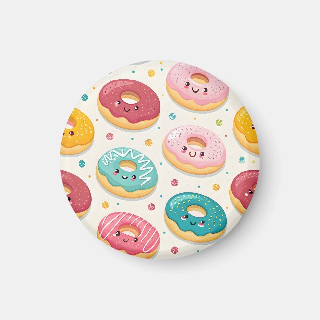 Donuts Pattern Magnet (Front)