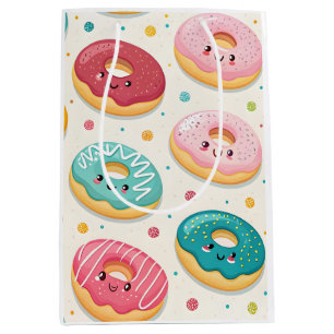 Donuts Pattern Medium Gift Bag