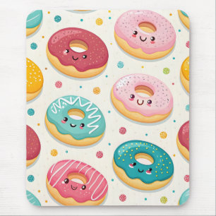 Donuts Pattern Mouse Mat
