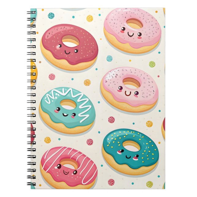 Donuts Pattern Notebook (Front)