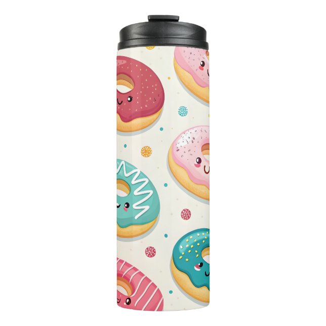 Donuts Pattern Thermal Tumbler (Front)