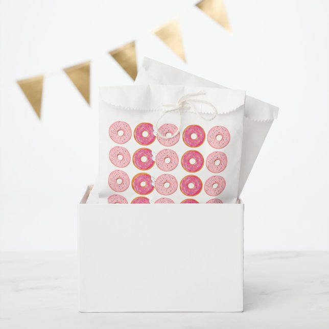 Donuts Pink I Cakes I Candy Paper Sachets Favour Bags (Party)