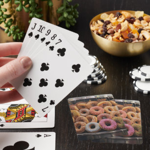 donuts playing cards