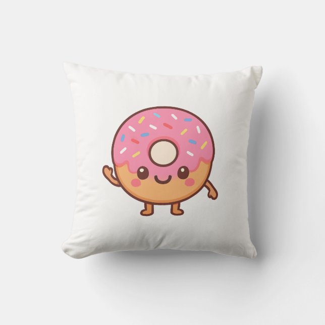 Donuts Throw Pillow (Front)