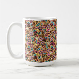 Donuts With Sprinkles Pattern Coffee Mug