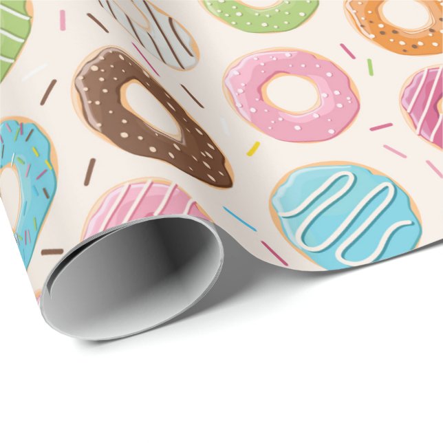 Donuts Wrapping Paper (Roll Corner)