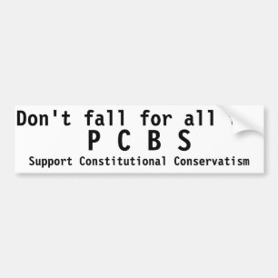 Dony fall for the PCBS Bumper Sticker