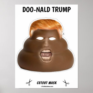 Doo-nald Trump Halloween Mask Poster