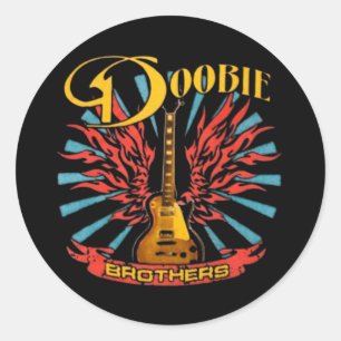 DOOBIE BROTHERS, The DOOBIE BROTHERS, DOOBIE, BROT Classic Round Sticker