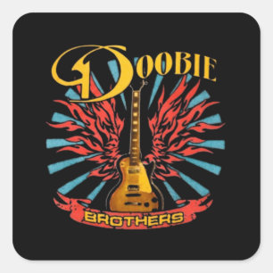 DOOBIE BROTHERS, The DOOBIE BROTHERS, DOOBIE, BROT Square Sticker
