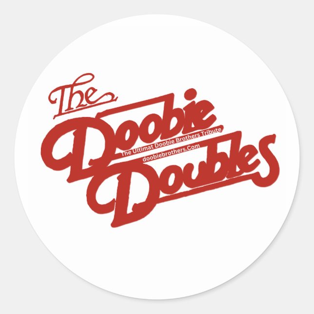 Doobie Doubles Tables Classic Round Sticker (Front)