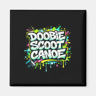 Doobie scoot canoe funny canoeing magnet