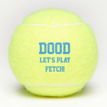 "Dood Let's Play Fetch" Pet Dog Cat Toy Blue