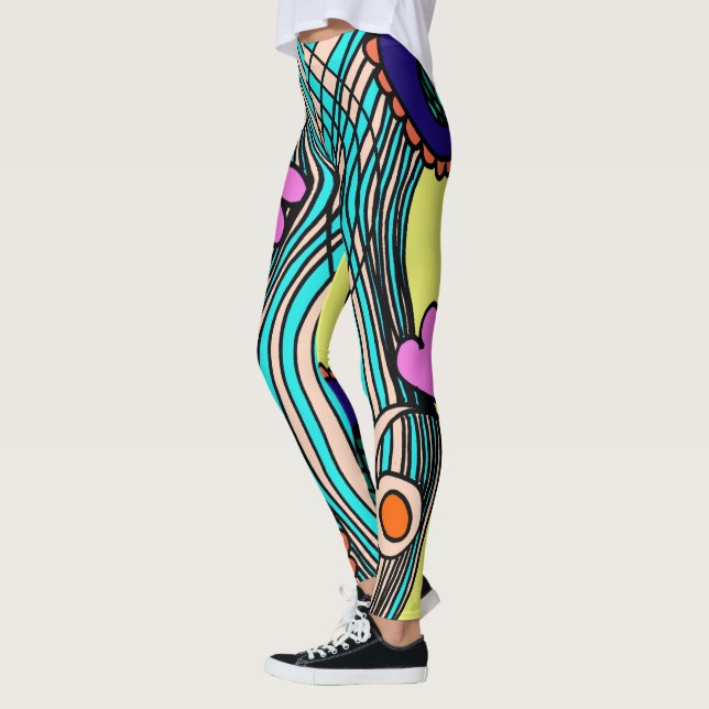 Doodle 1E Colors2 Leggings (Left)