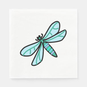 doodle a Dragonfly Napkin