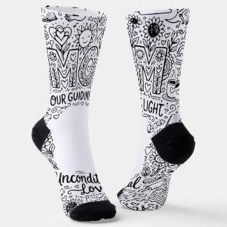 Doodle Art "Mum Our Guiding Light" Socks