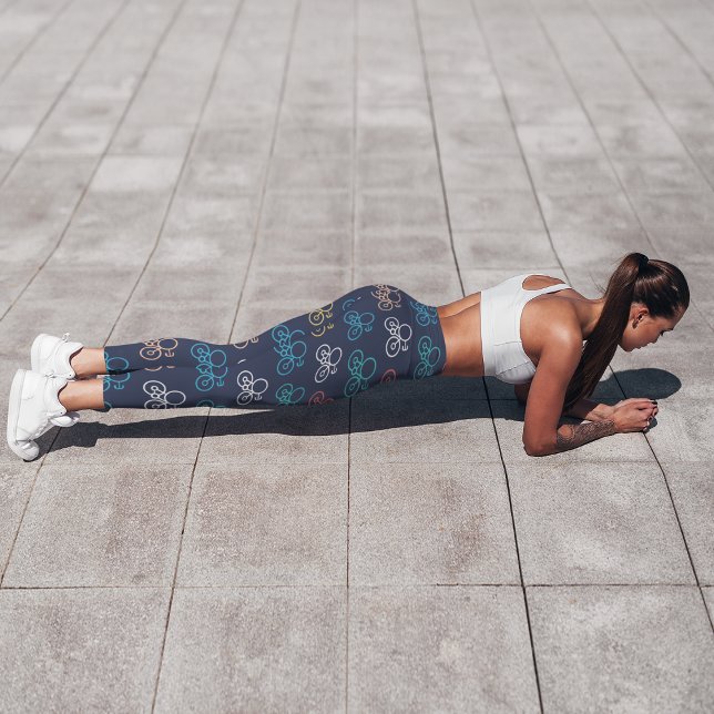 Doodle Bicycle Leggings (Creator Uploaded)