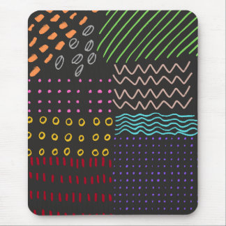 doodle black clipboard mouse mat