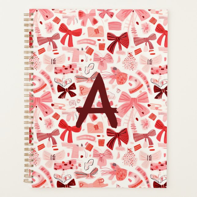 Doodle Bows Initial  Planner (Front)
