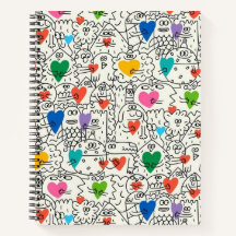 Doodle Buddies & Hearts Notebook