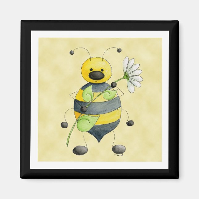 Doodle Bug Bumble Bee Magnet (Front)