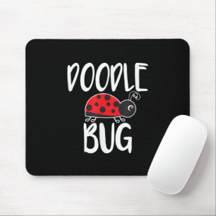 Doodle Bug Ladybug Funny Doodle Mouse Mat